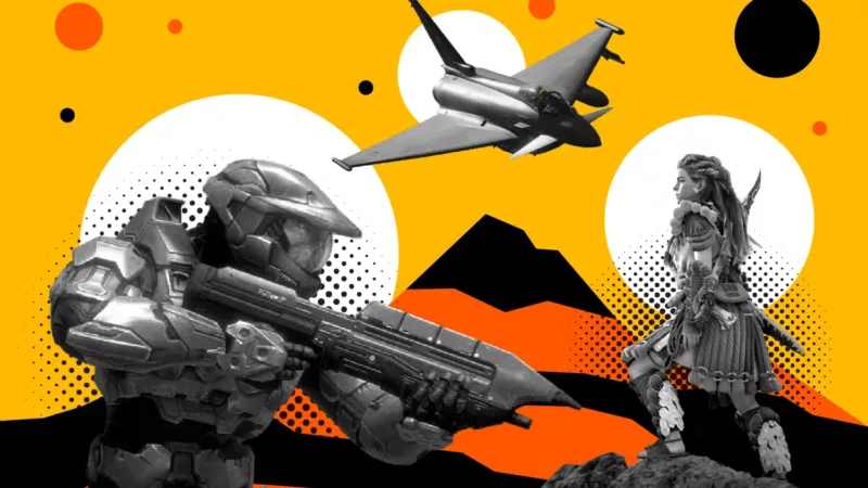 Collage of characters from the biggest games in the world.
