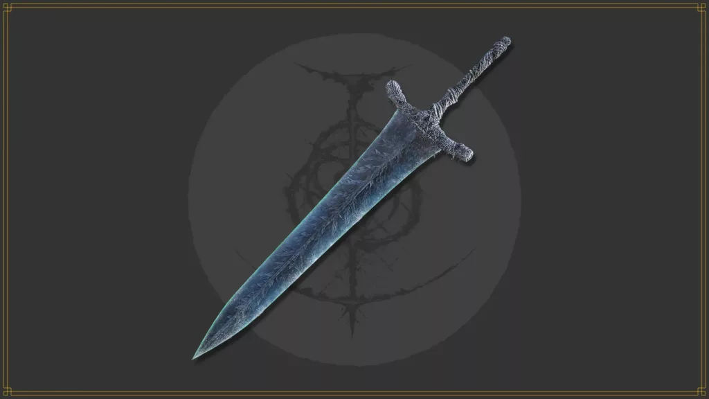 Dark moon greatsword int weapon from Elden Ring