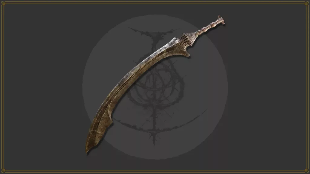 Onyx lord's greatsword int weapon from Elden Ring