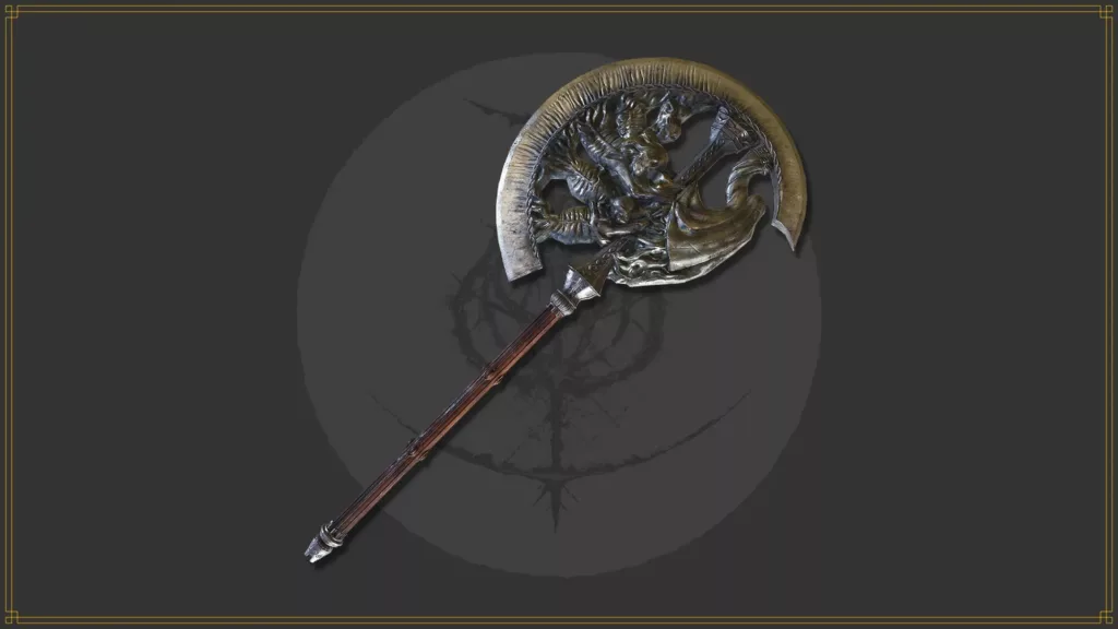Rosus' axe weapon from Elden Ring