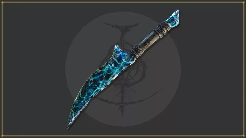 Image of Crystal Knife from Elden Ring. 