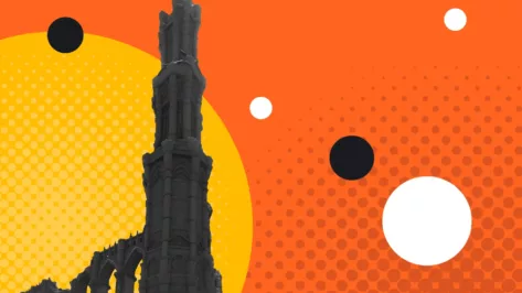 Graphic of the Divine Tower of Limgrave in Elden Ring