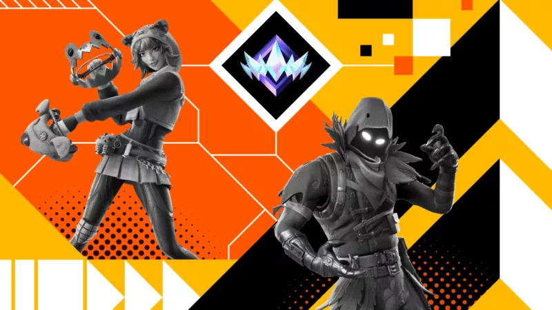 Collage of characters from Fortnite.