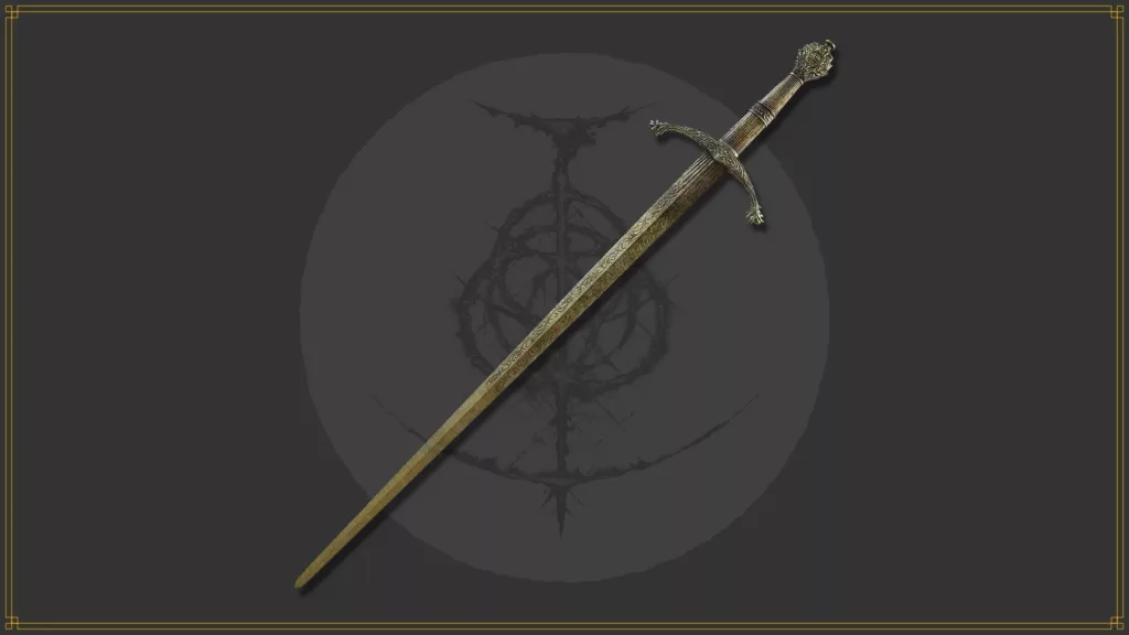 Image of Noble’s Slender Sword from Elden Ring. 