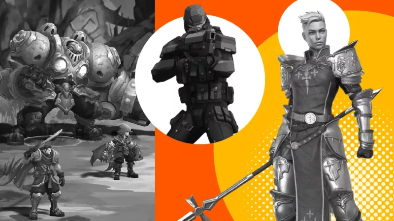 Collage of characters from the best turn-based mobile games.