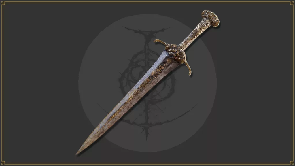 Image of Weathered Straight Sword from Elden Ring. 