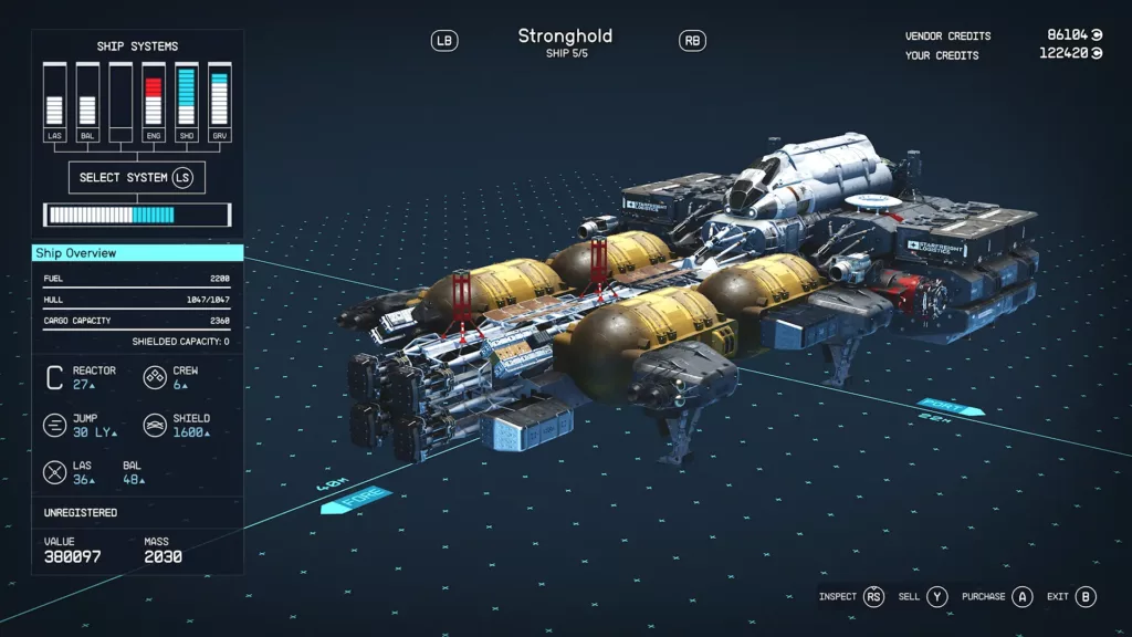 Starfield: Stronghold ship