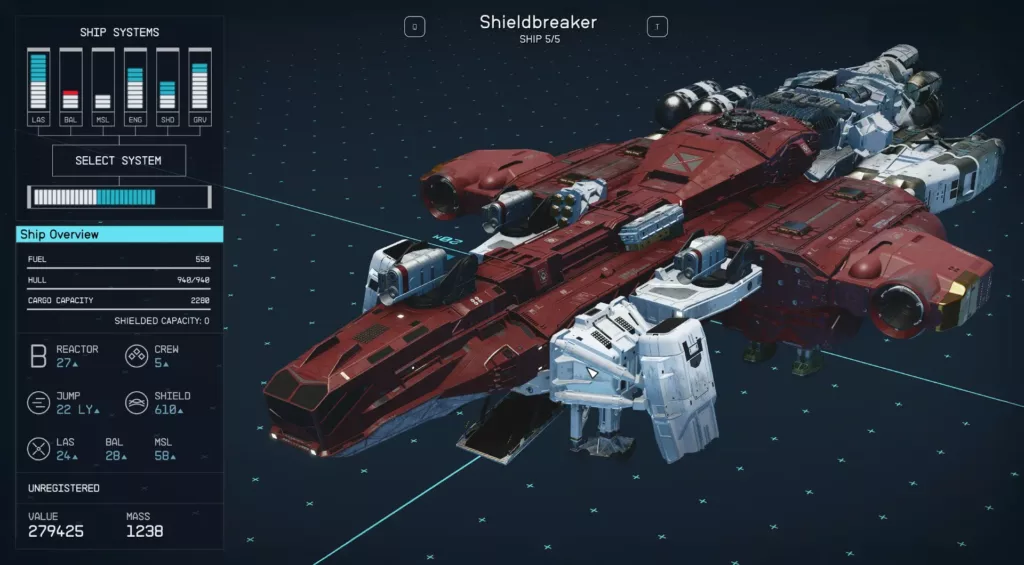 Starfield: Shieldbreaker ship