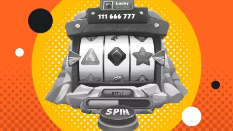 stylized image of Coin Master slot game.