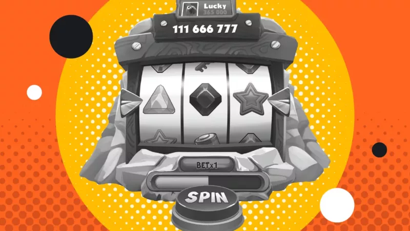 stylized image of Coin Master slot game.