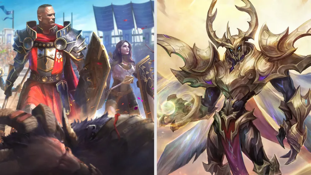 Side by side comparison of game graphics.