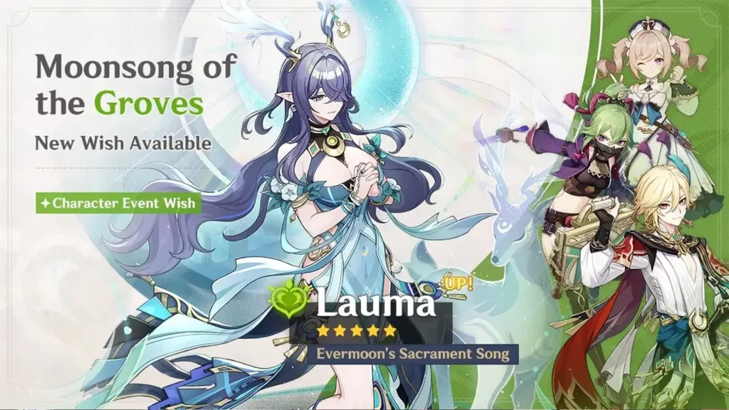 Genshin Impact Moonsong of the Groves banner