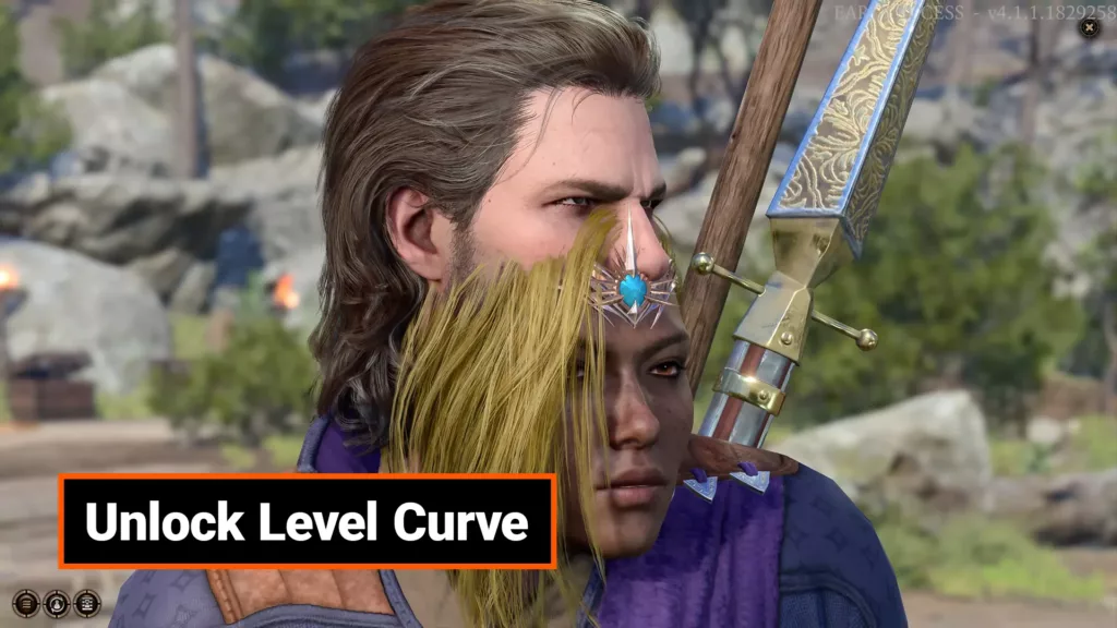 A screenshot of the Unlock Level Curve mod.