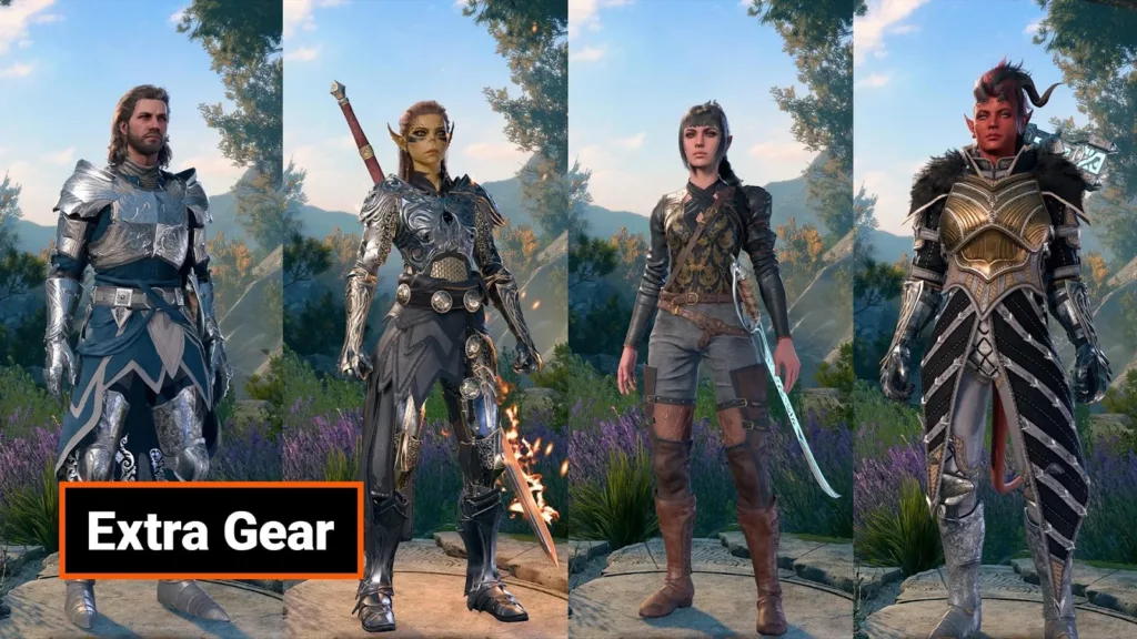 A screenshot of the Extra Gear mod.