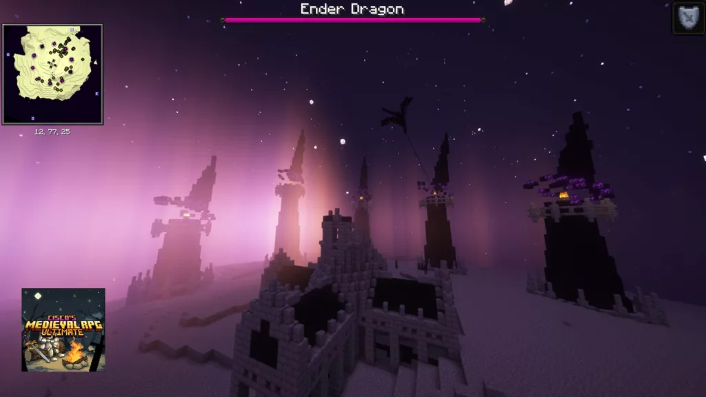 Screenshot of the Minecraft mod called Cisco’s Fantasy Medieval RPG