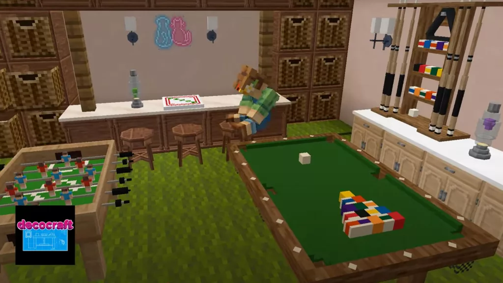 Screenshot of the Minecraft mod called Decocraft
