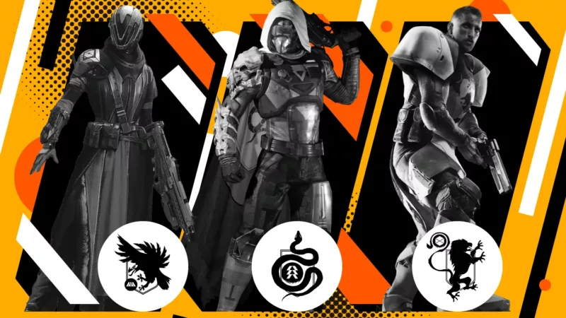 Collage of different Destiny 2 classes