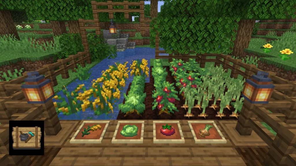 Screenshot of the Minecraft mod called Farmer's Delight