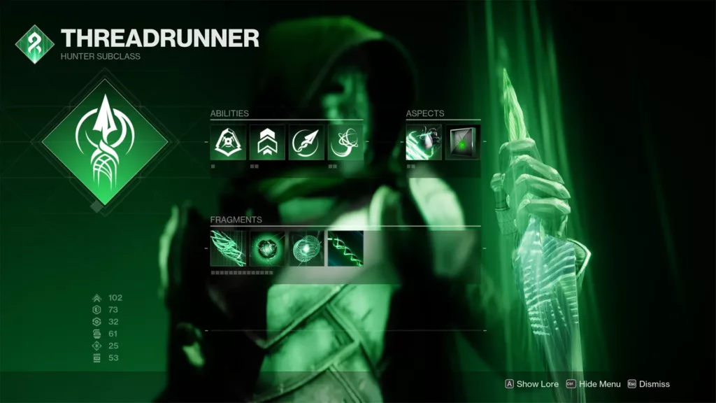 Destiny 2 Threadrunner subclass.