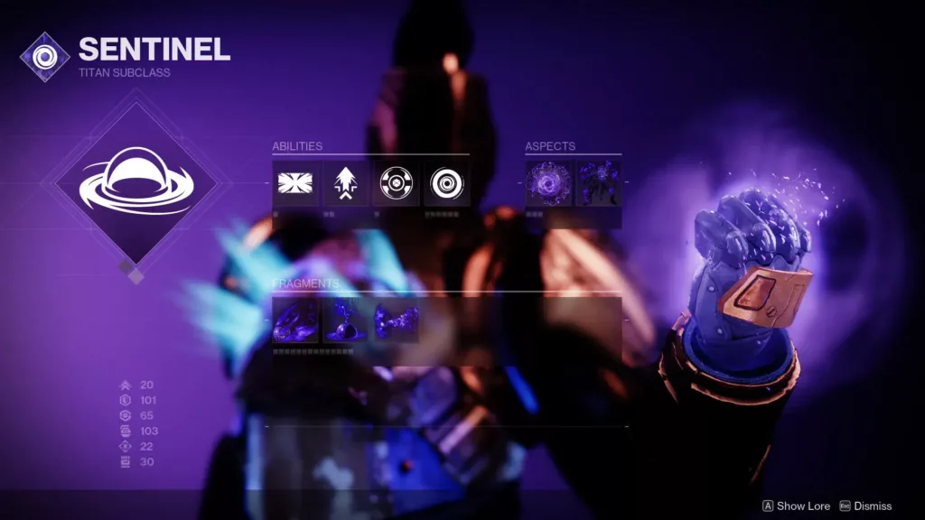Destiny 2 Sentinel subclass.