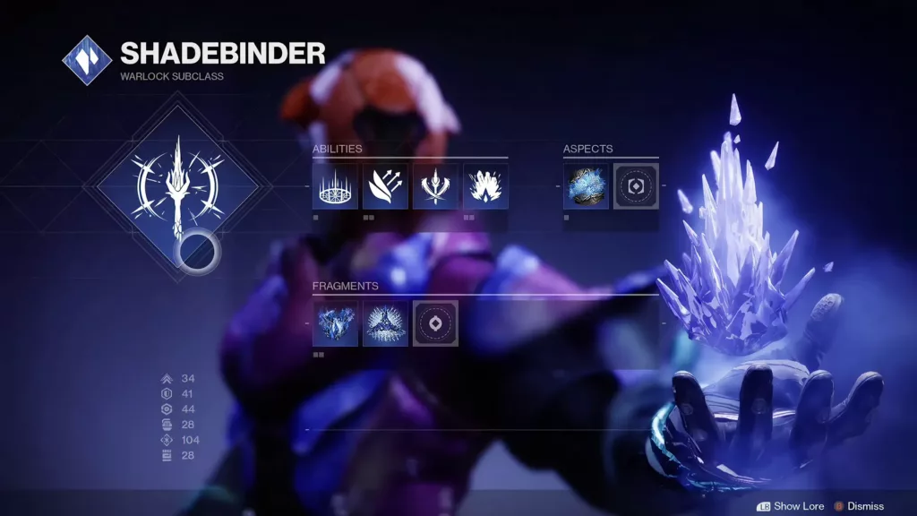 Destiny 2 Shadebinder subclass.