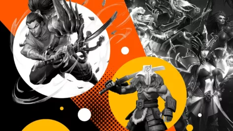 collage of characters from the best MOBA games