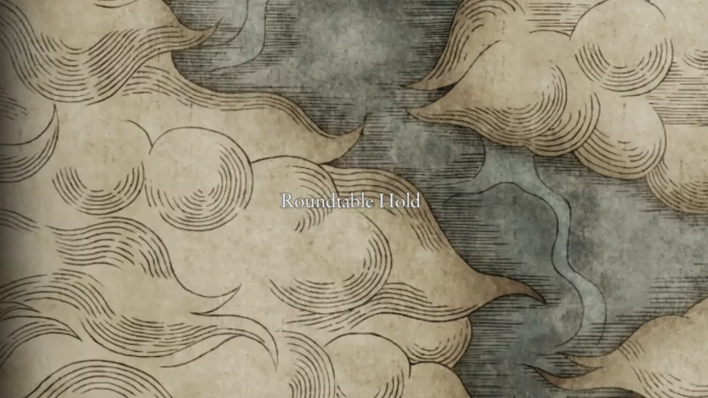 Map of Roundtable Hold sites of grace in Elden Ring